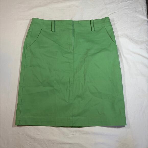 Brooks Brothers “346” women’s pencil skirt. Size 6. Green cotton - Picture 1 of 7